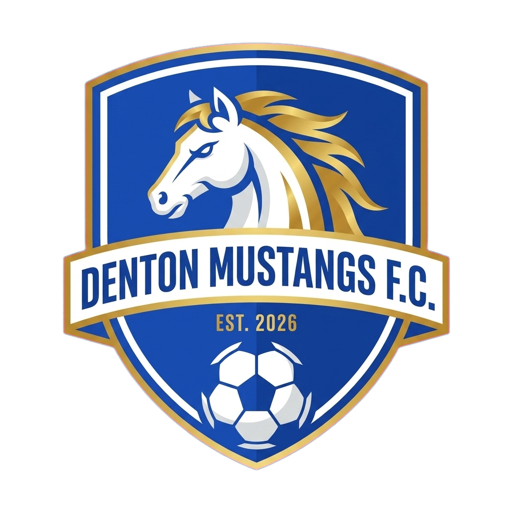 Denton Mustangs F.C. logo